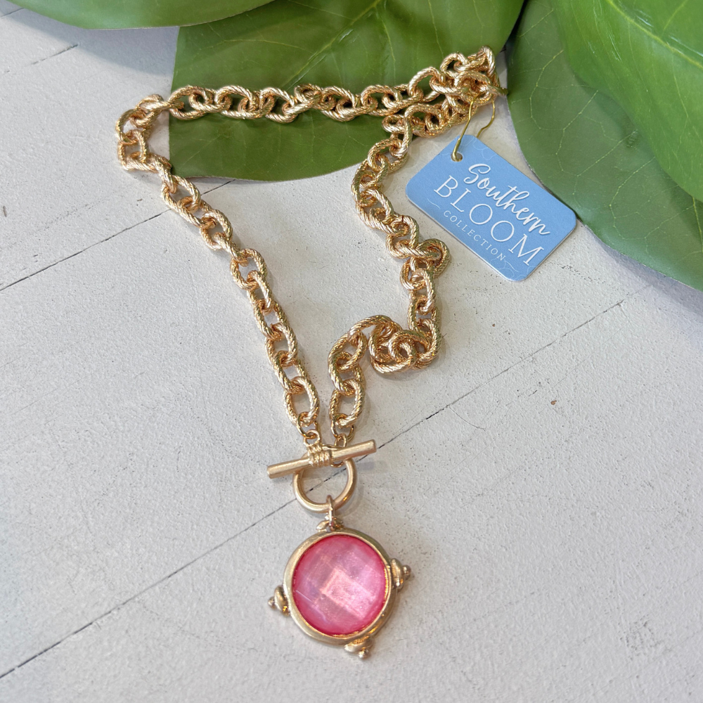 Belle Toggle Necklace Petal