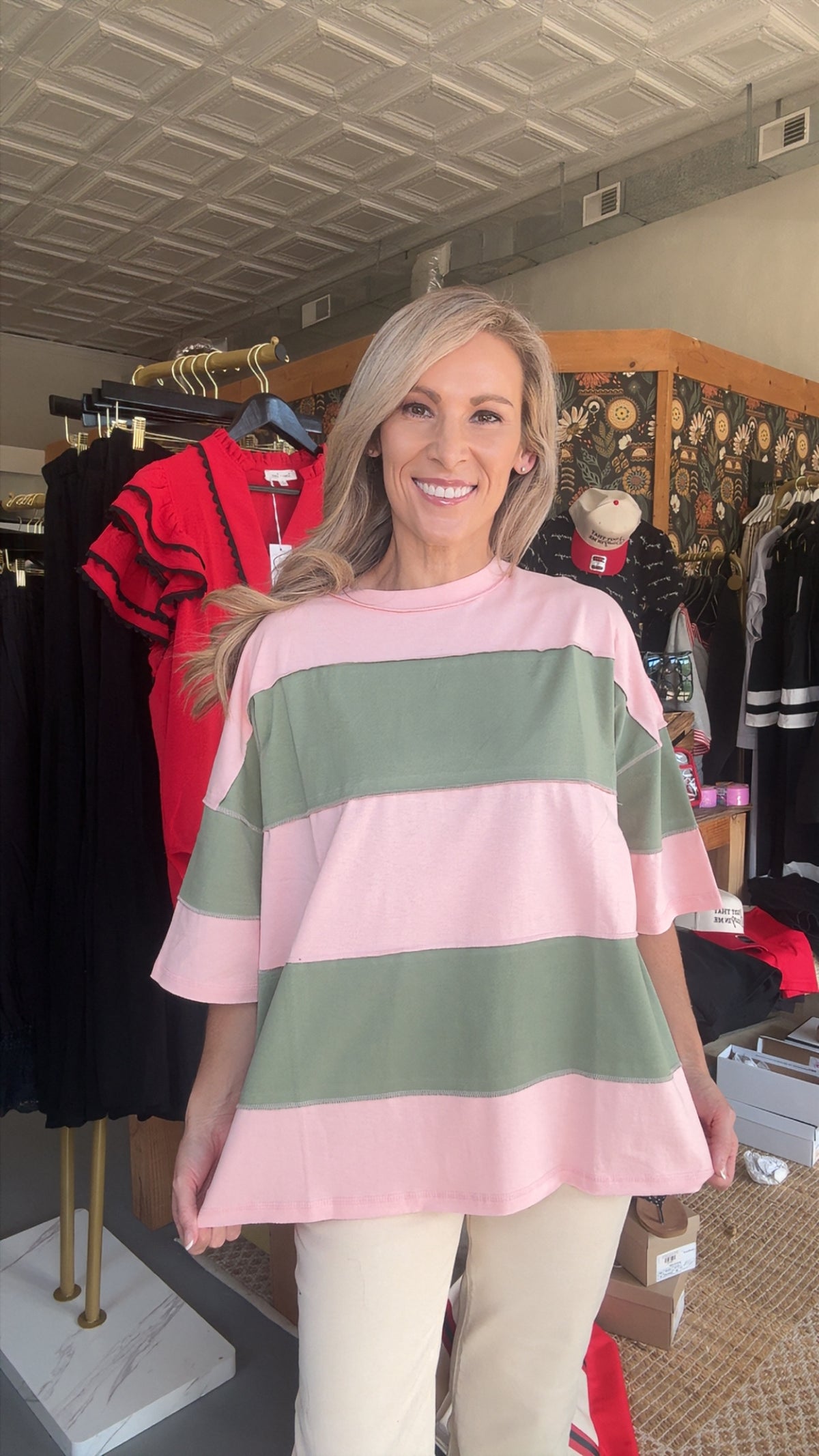 Polly Color Block Top