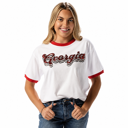 Georgia Retro Ringer Tee