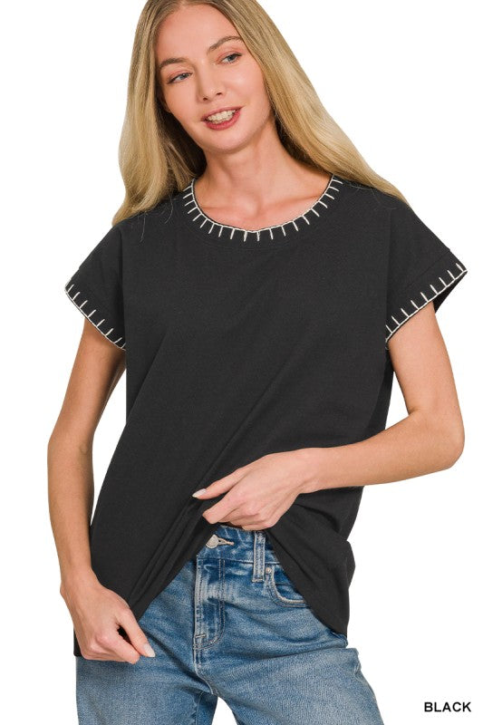 Stitch Detail Top