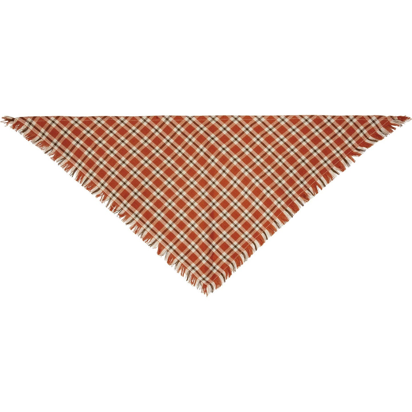 Fall Plaid Medium Pet Bandana Set