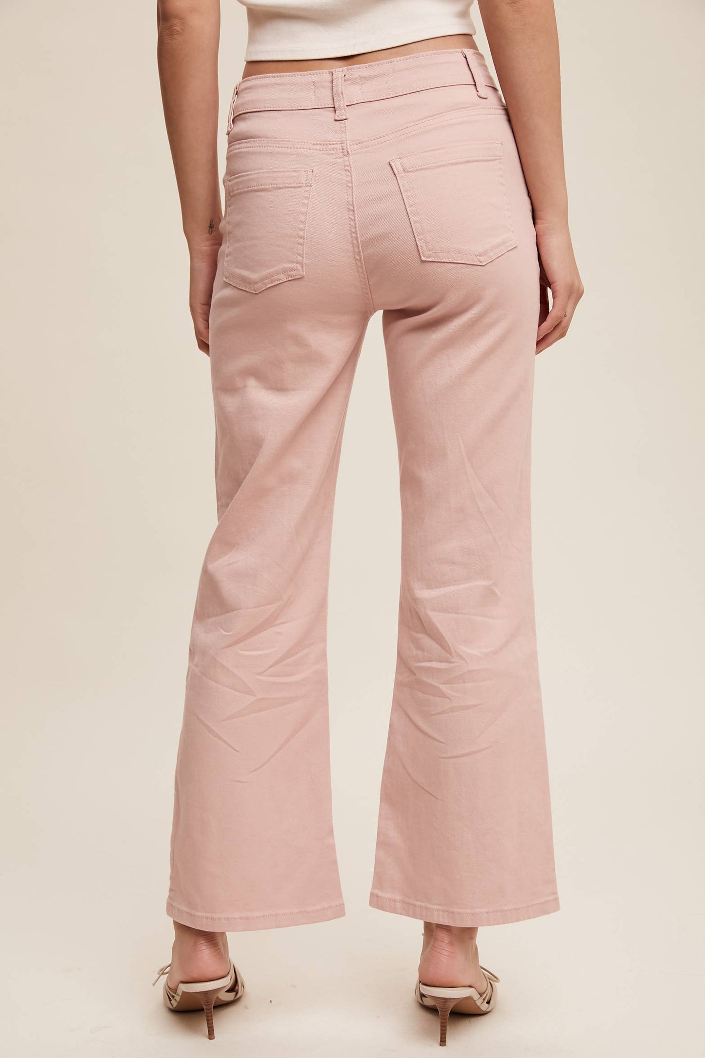 Stretch Wide-Leg Denim Jeans