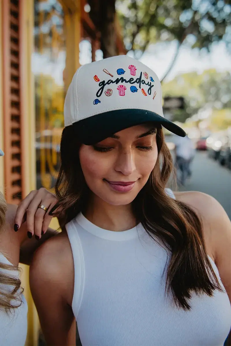 Gameday Baseball Doodles Classic Trucker Hats