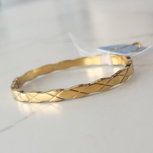 Bevy Quilted Hinge Cuff