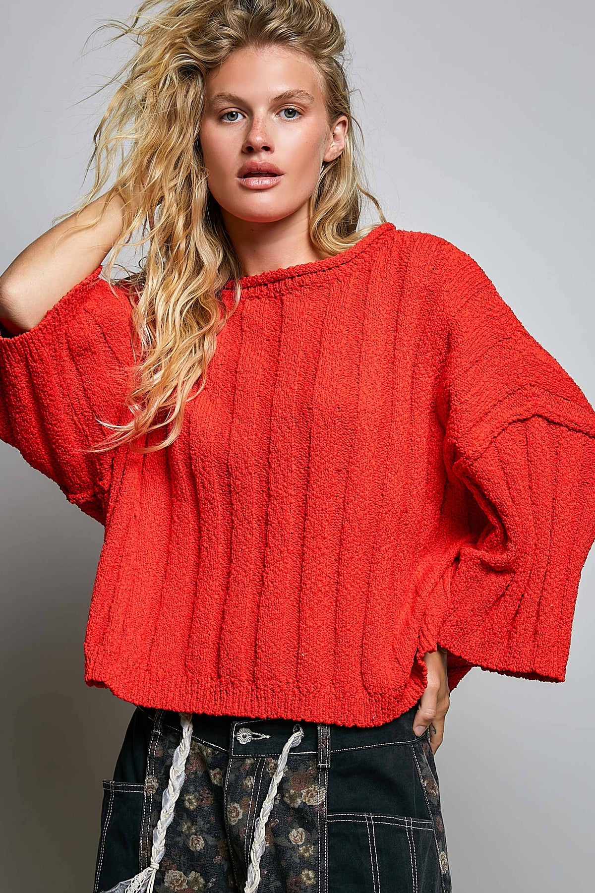 Oversized Soft Textured Sweater