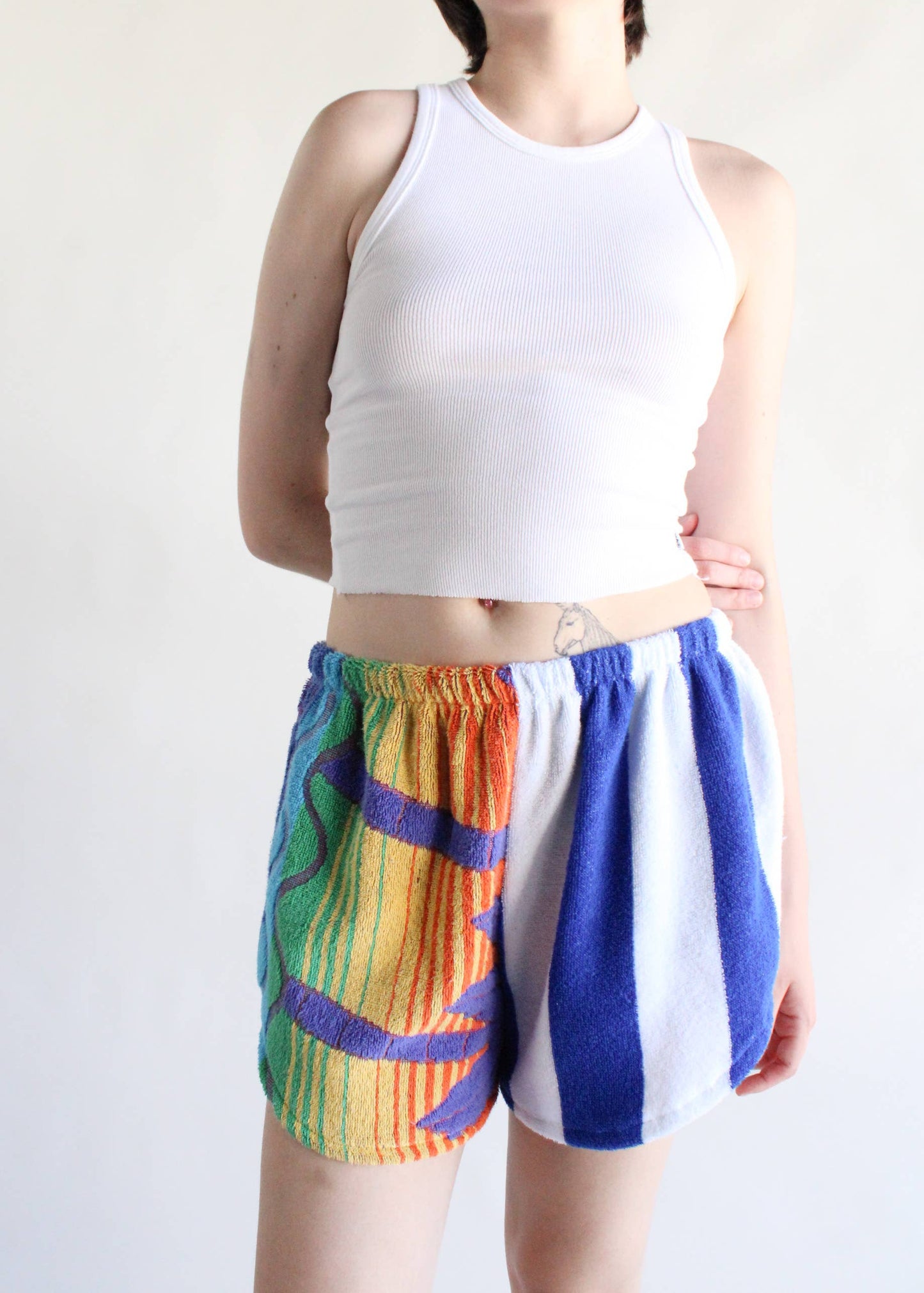 Dyed Towel Shorts