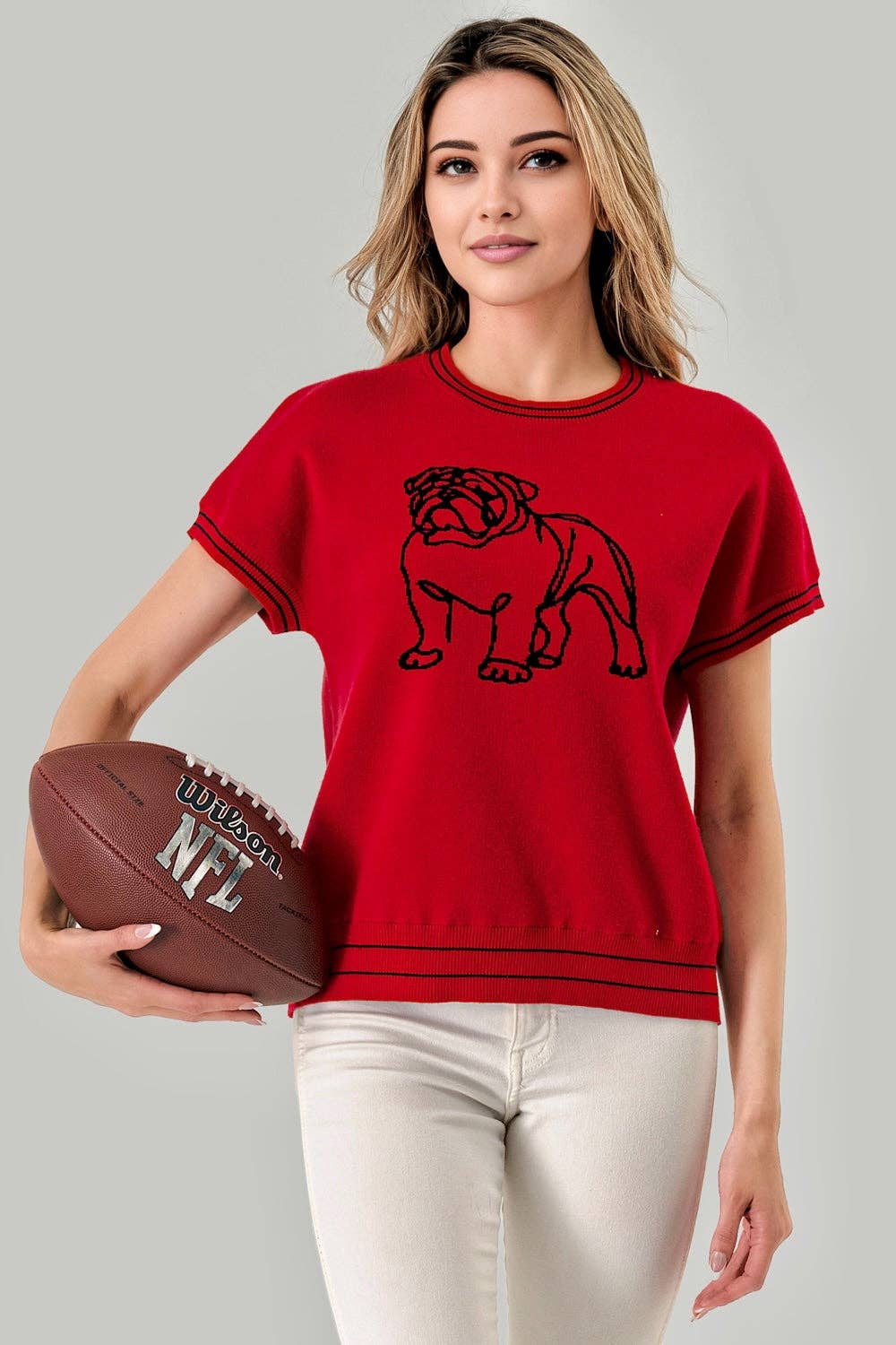 Abstract Bulldog Gameday Sweater