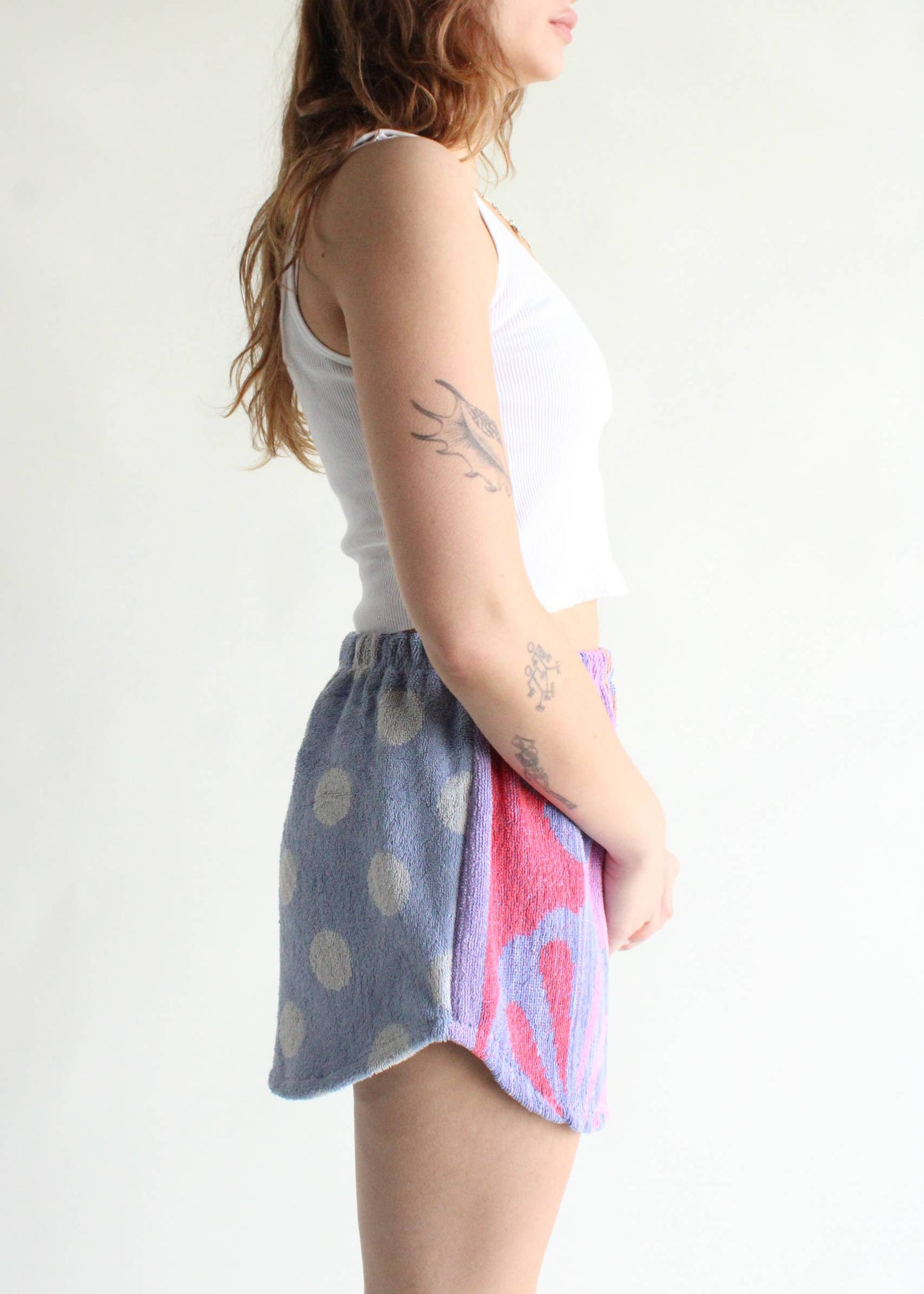 Dyed Towel Shorts