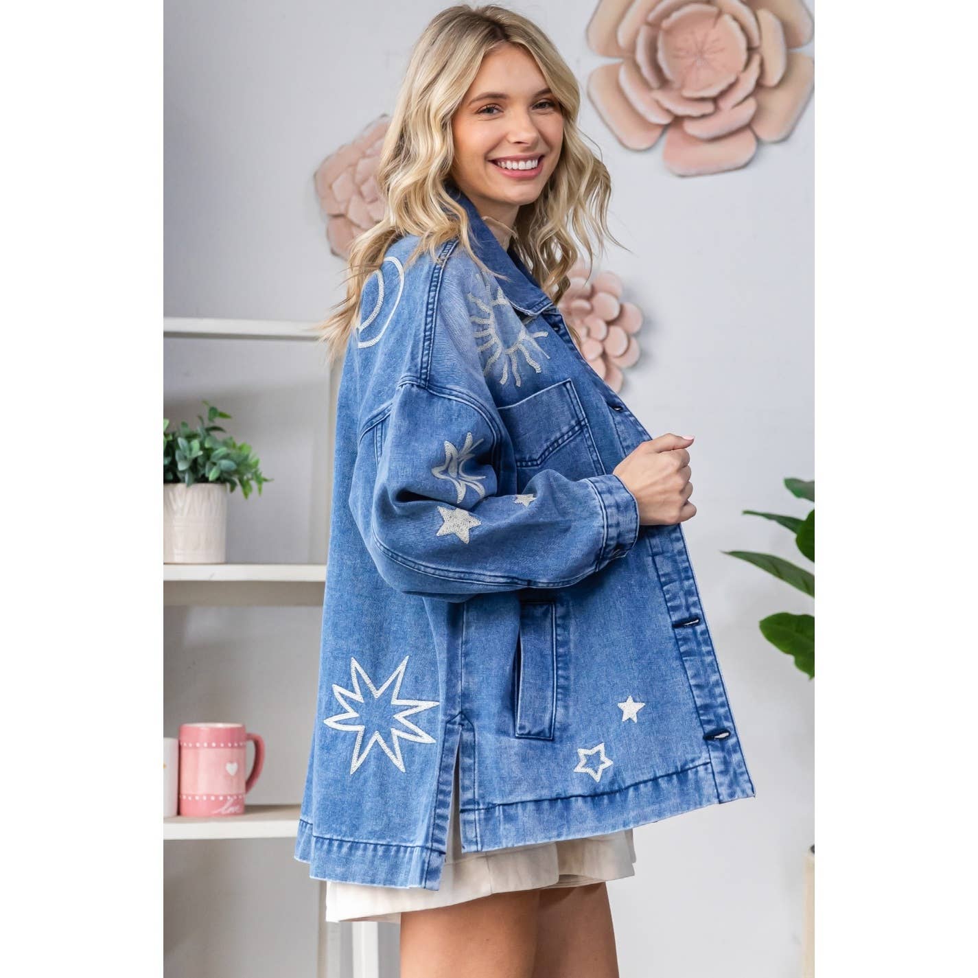 Embroidered Denim Jacket