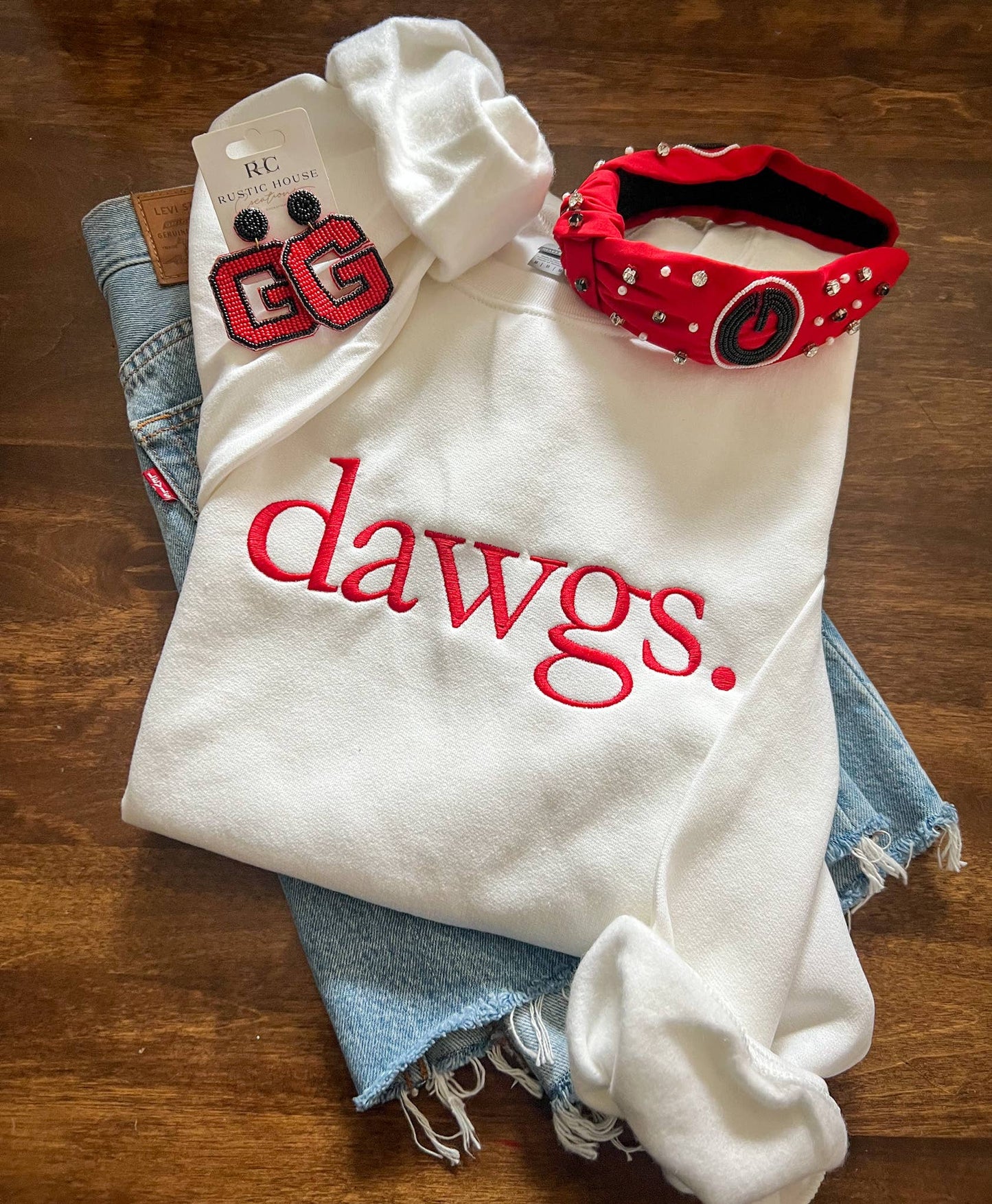 Dawgs. Embroidered Sweatshirt