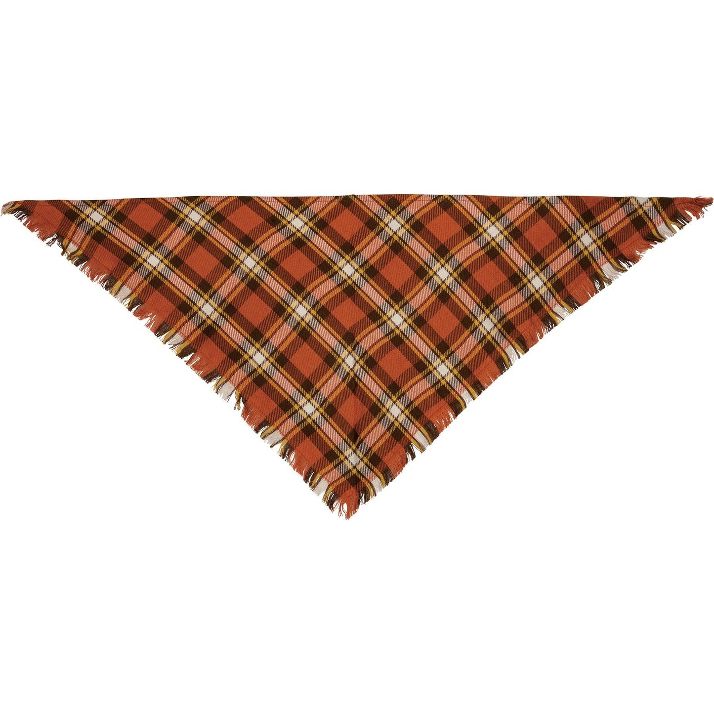 Fall Plaid Medium Pet Bandana Set