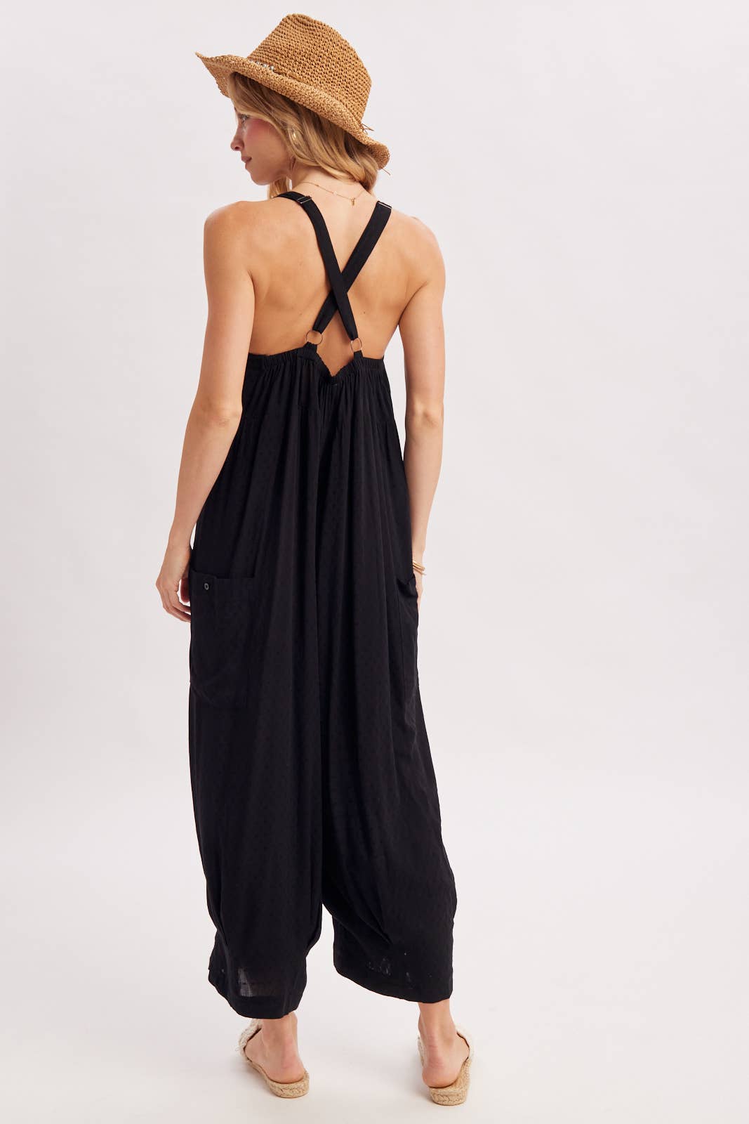BOHO CROSS-BACK JUMPSUIT
