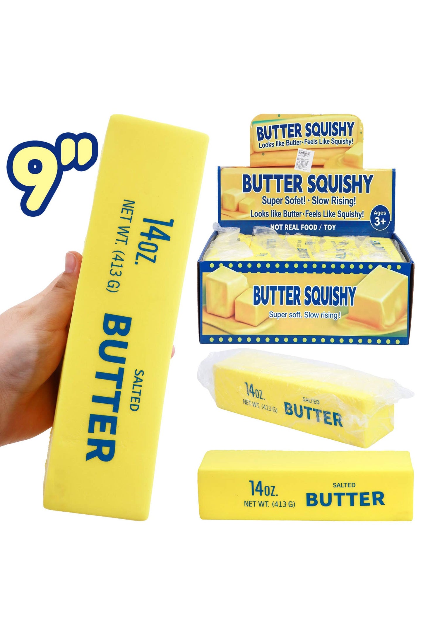 JUMBO Butter Slow Rising Foam Squishy - 9 Inch