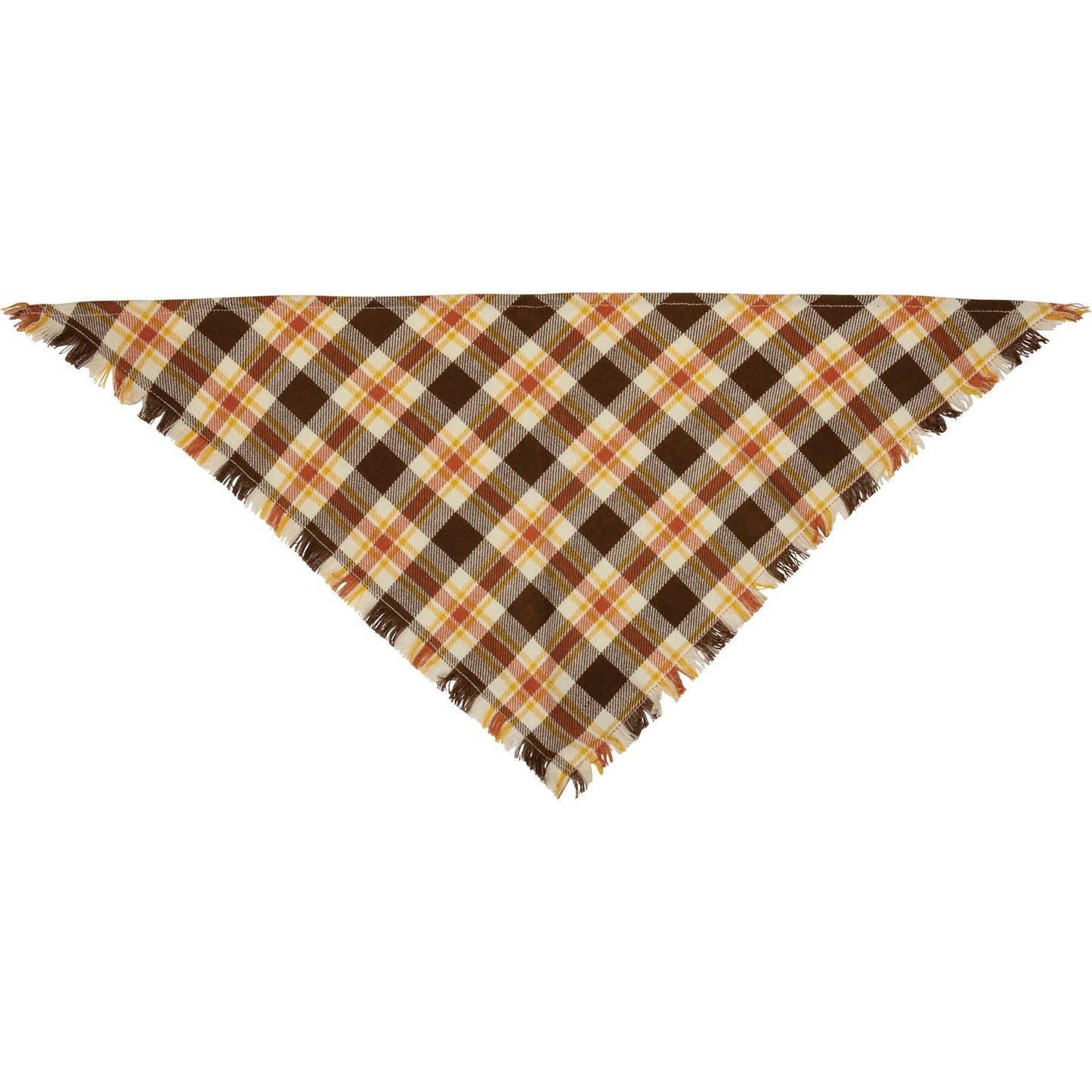 Fall Plaid Medium Pet Bandana Set