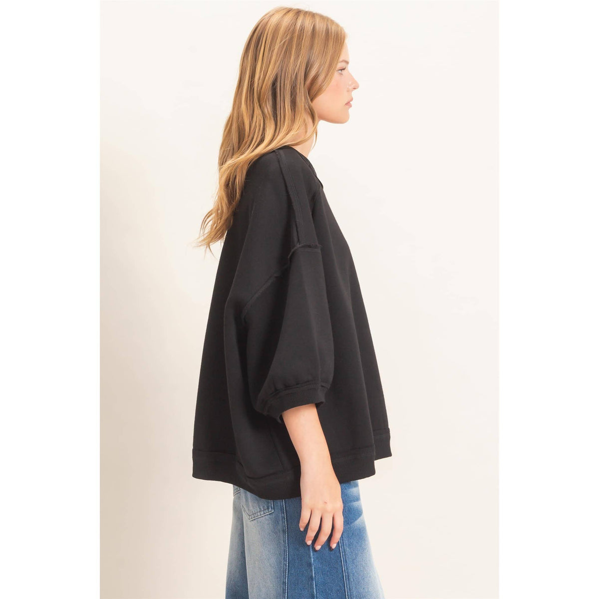 Raglan Sleeve Oversized Sweatshirt