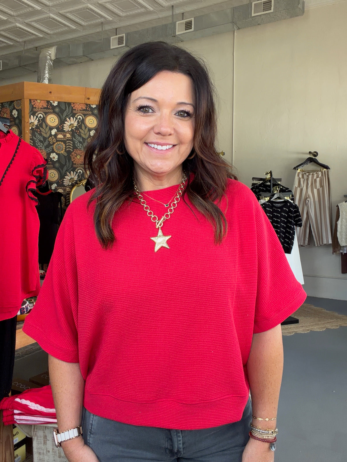 Double Knit Banded Top
