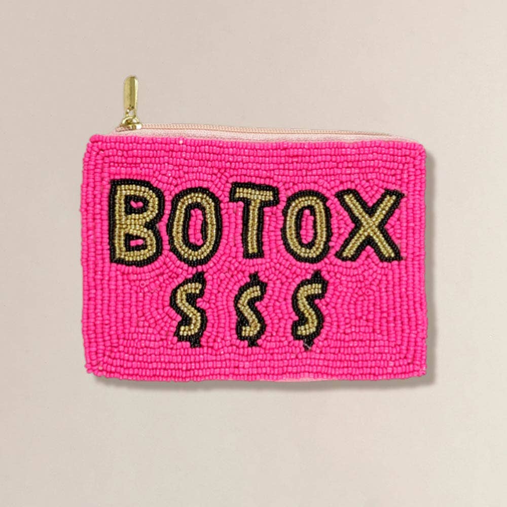 BOTOX Message Seed Beaded Mini Pouch