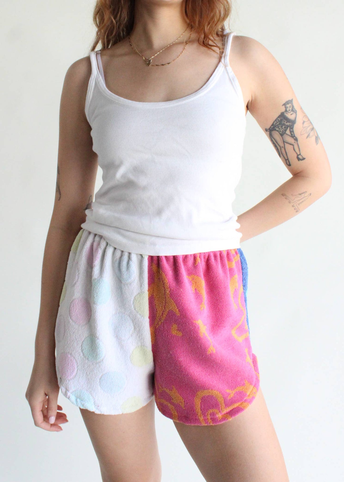 Dyed Towel Shorts