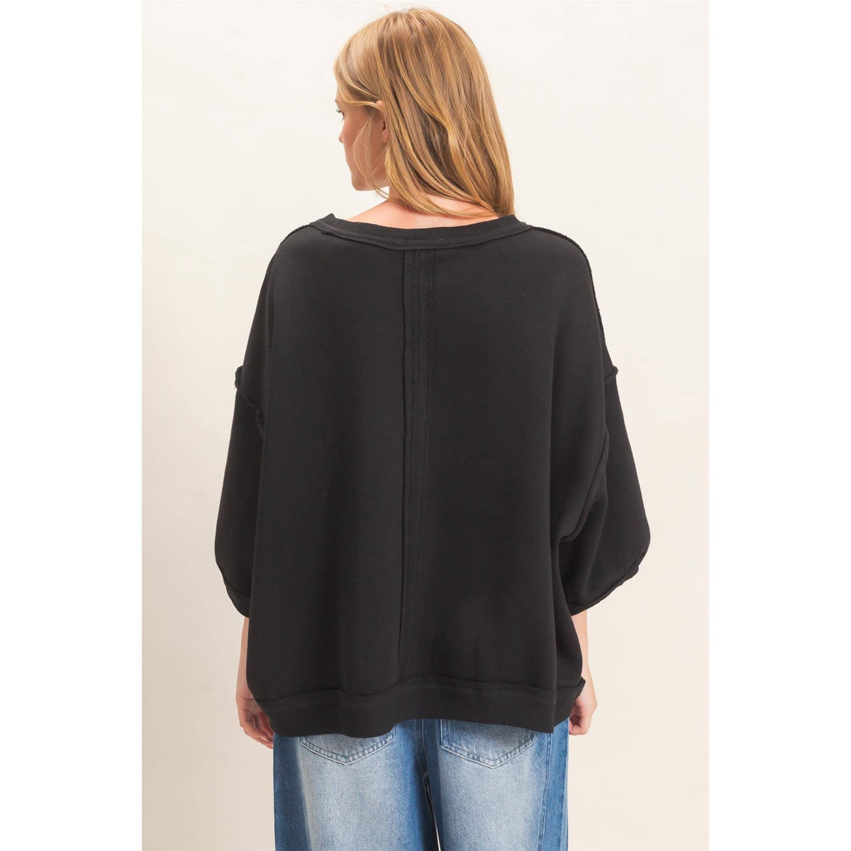 Raglan Sleeve Oversized Sweatshirt