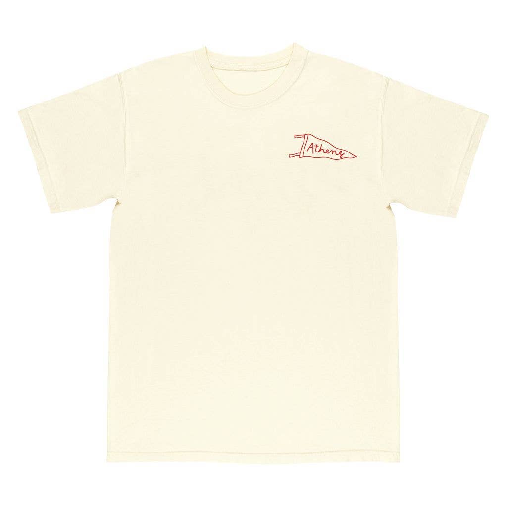Athens Football Game Day Tee - Ivory