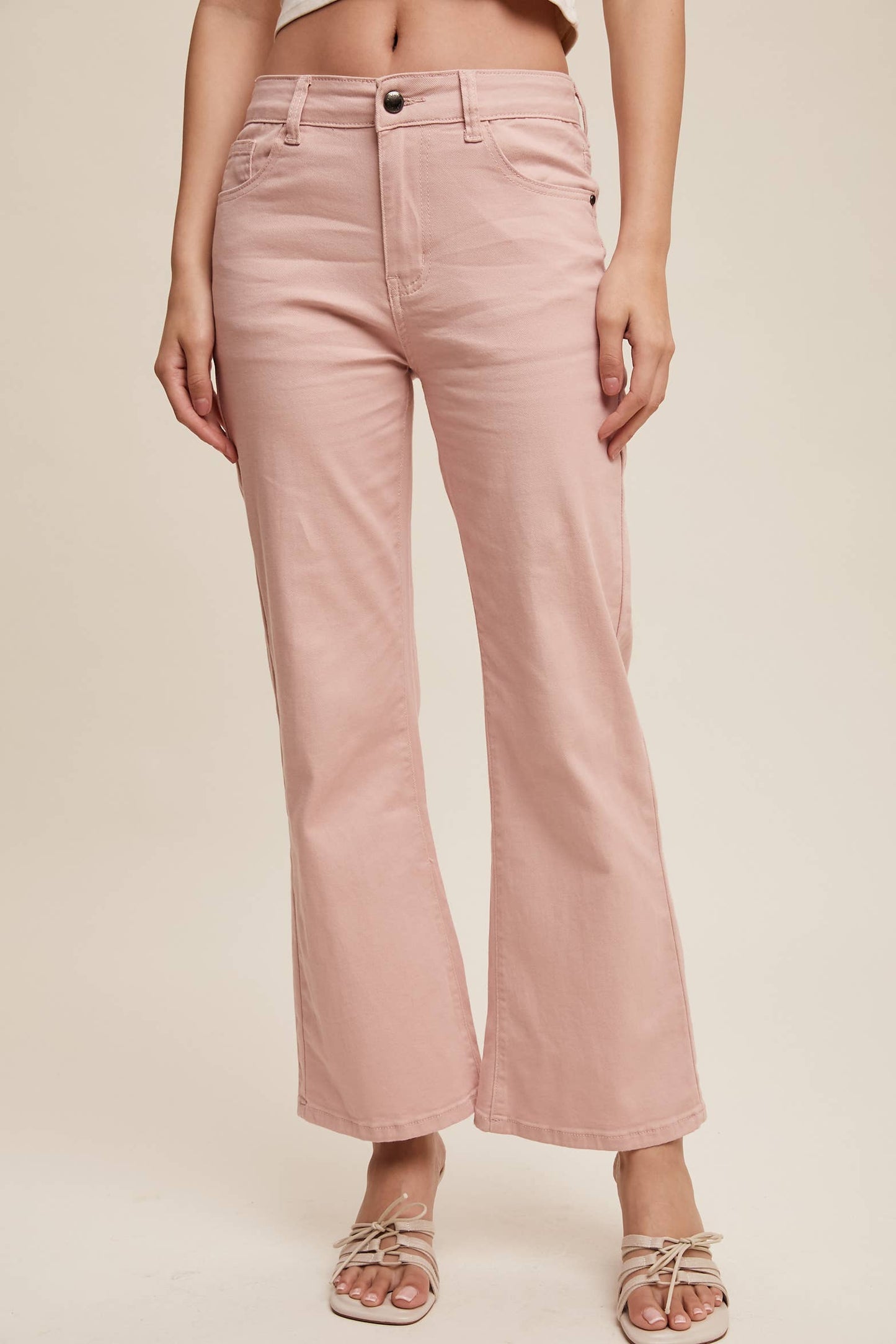 Stretch Wide-Leg Denim Jeans