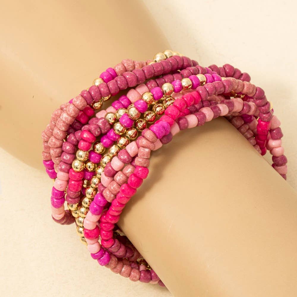 Pink Tones Bracelet Set
