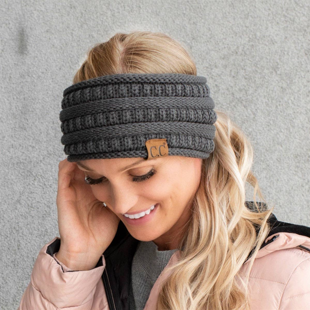 C.C Lined Pony Fashion Headband