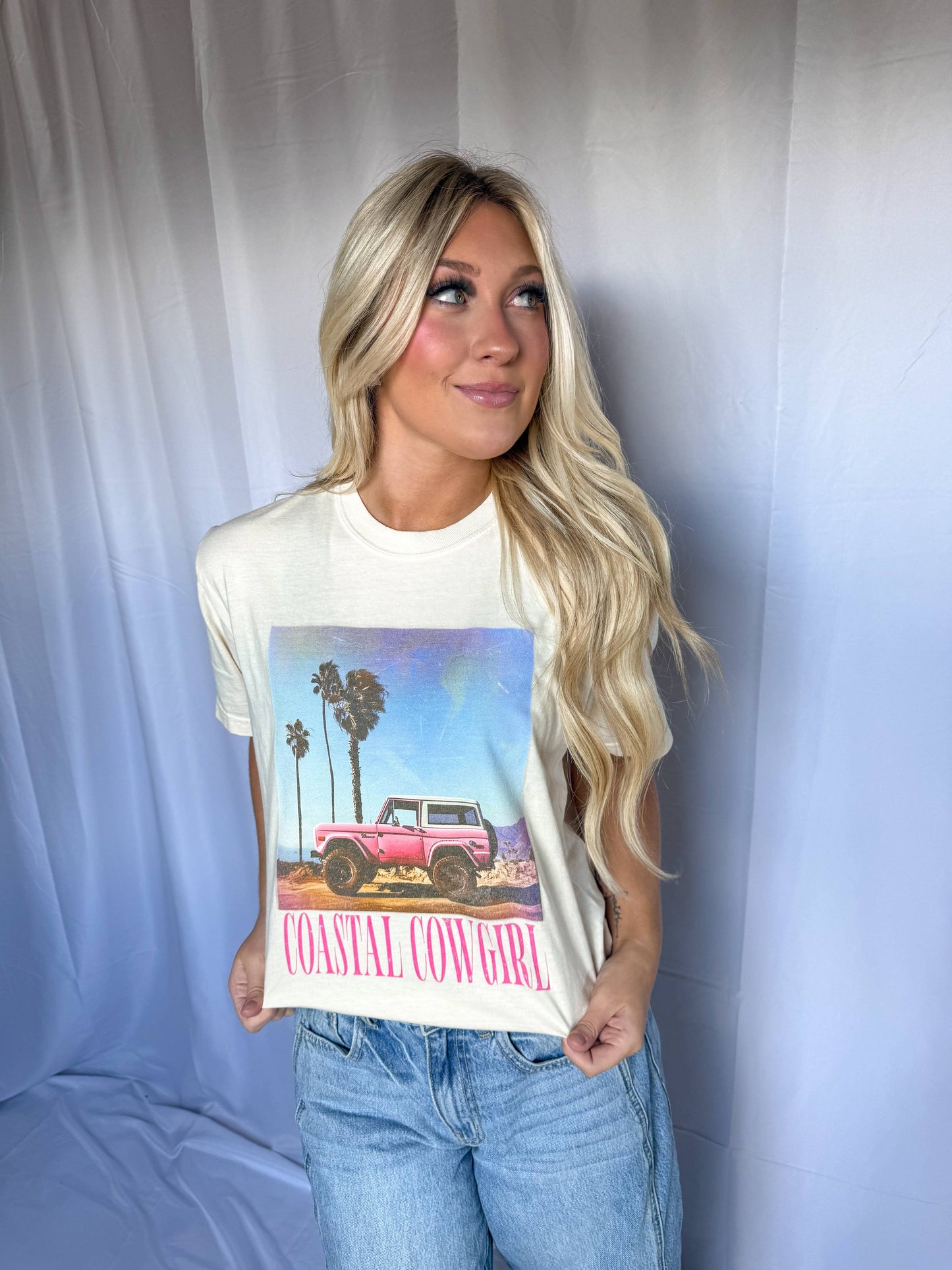 Coastal Cowgirl Pink Tee