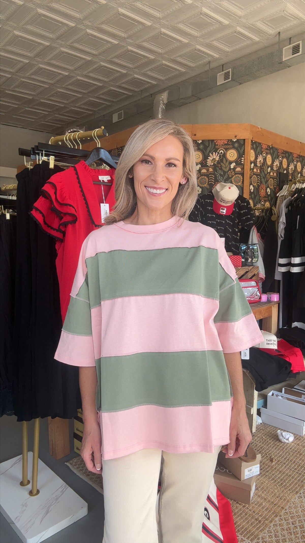 Polly Color Block Top