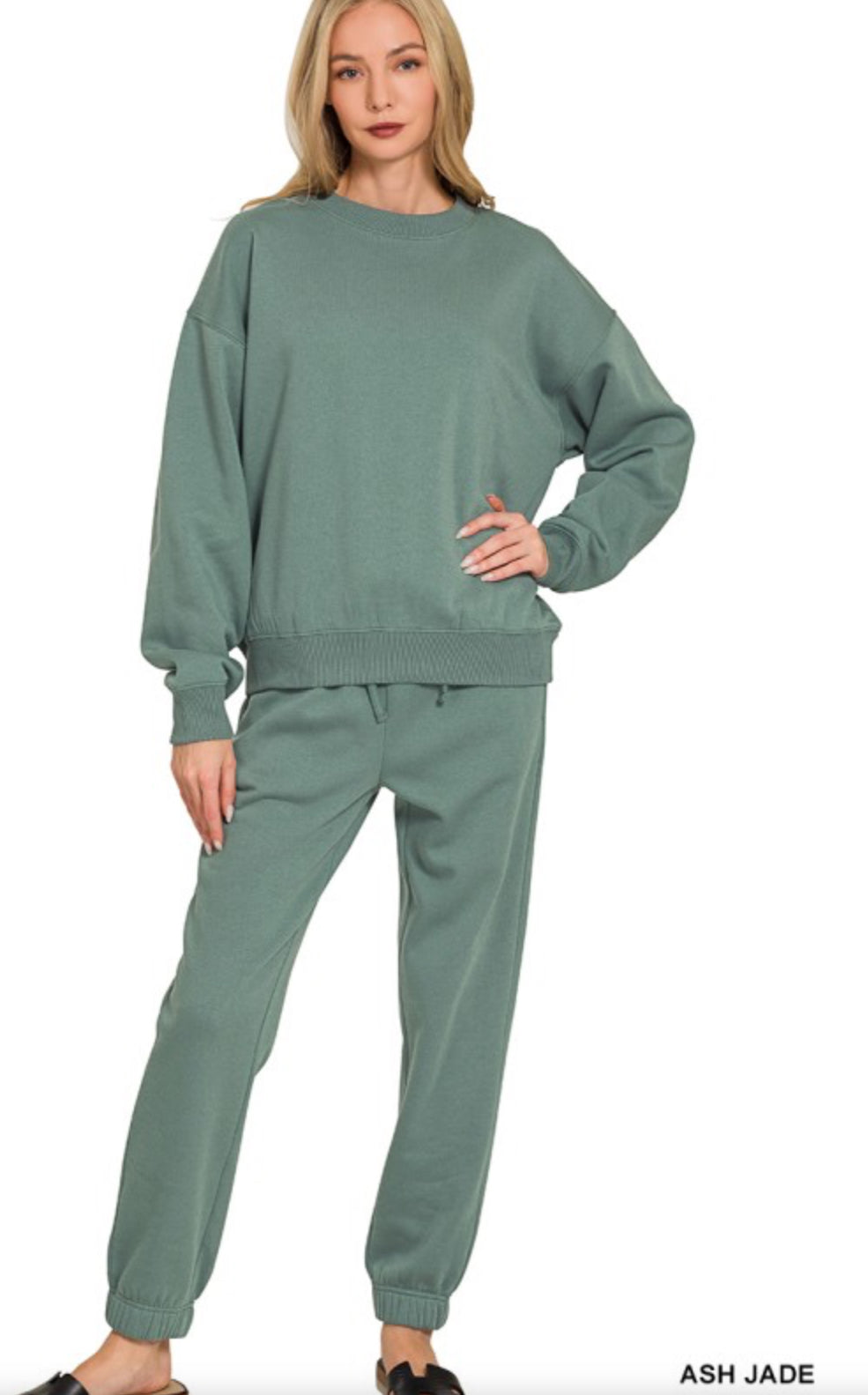 Fleece Long Sleeve Jogger Set