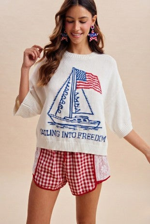 4th of July Flag Sweater