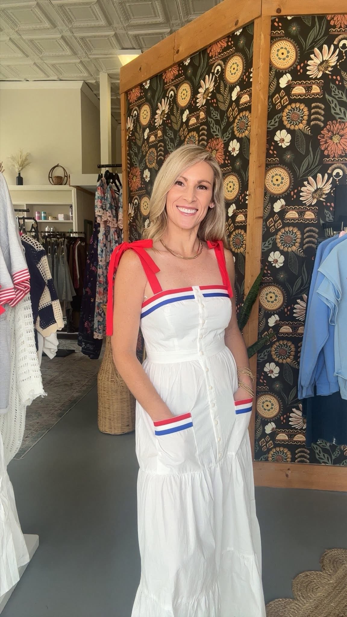 4th of july-inspired maxi dress