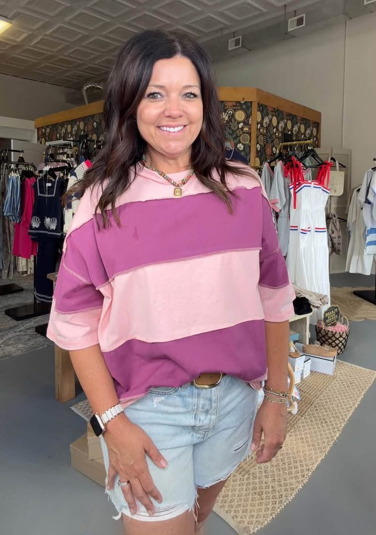 Polly Color Block Top