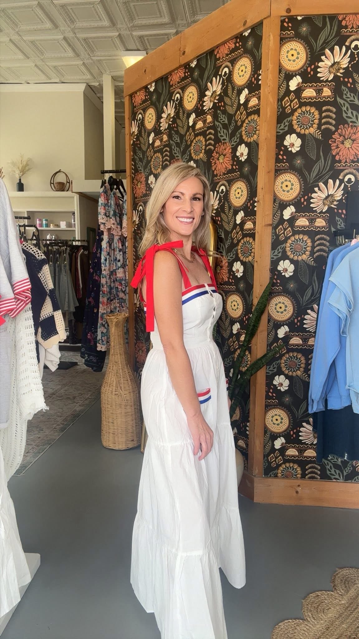 4th of july-inspired maxi dress