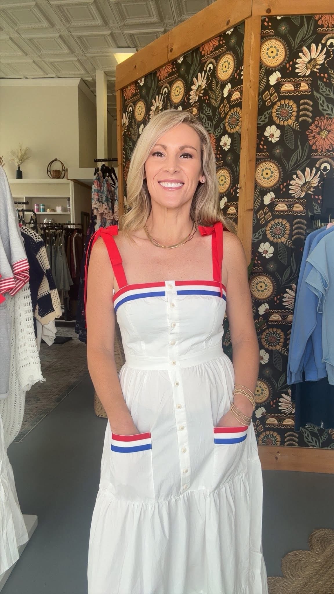 4th of july-inspired maxi dress