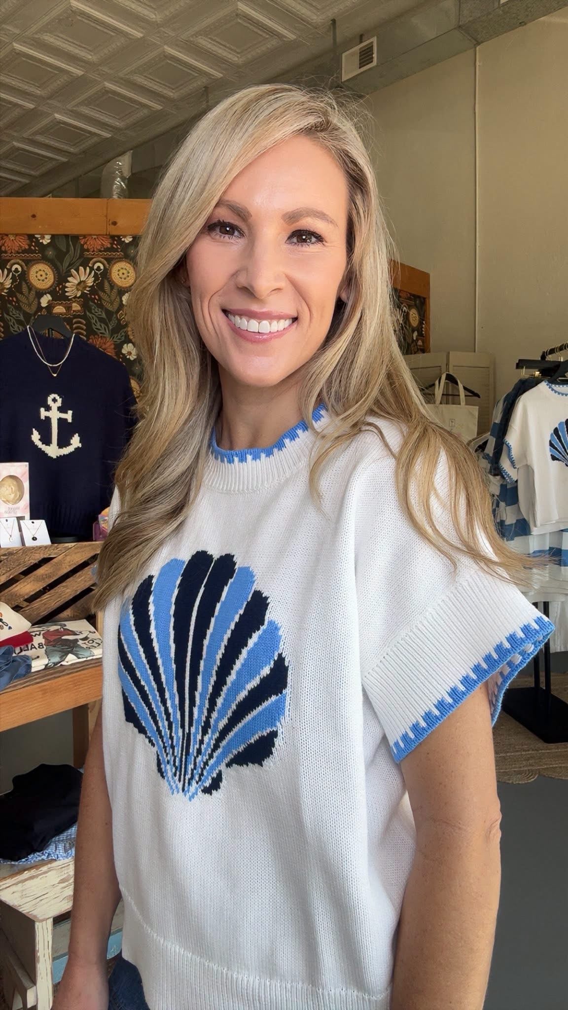 Seashell Sweater Top
