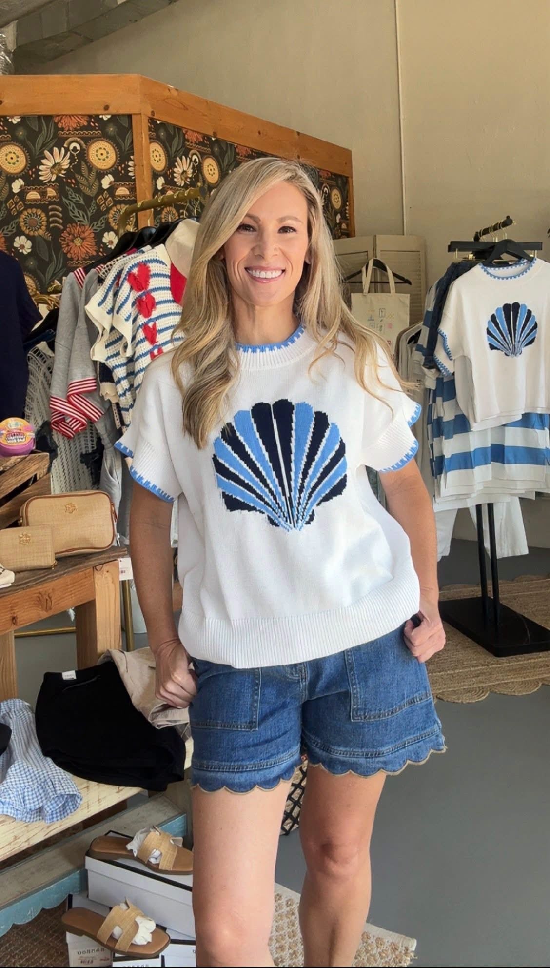 Seashell Sweater Top