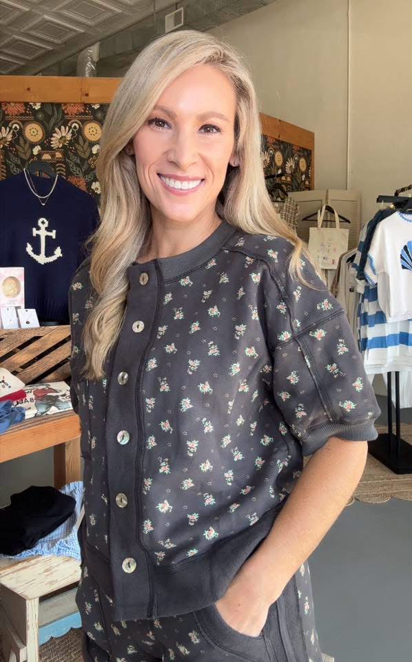 Floral Print Short Sleeve Set