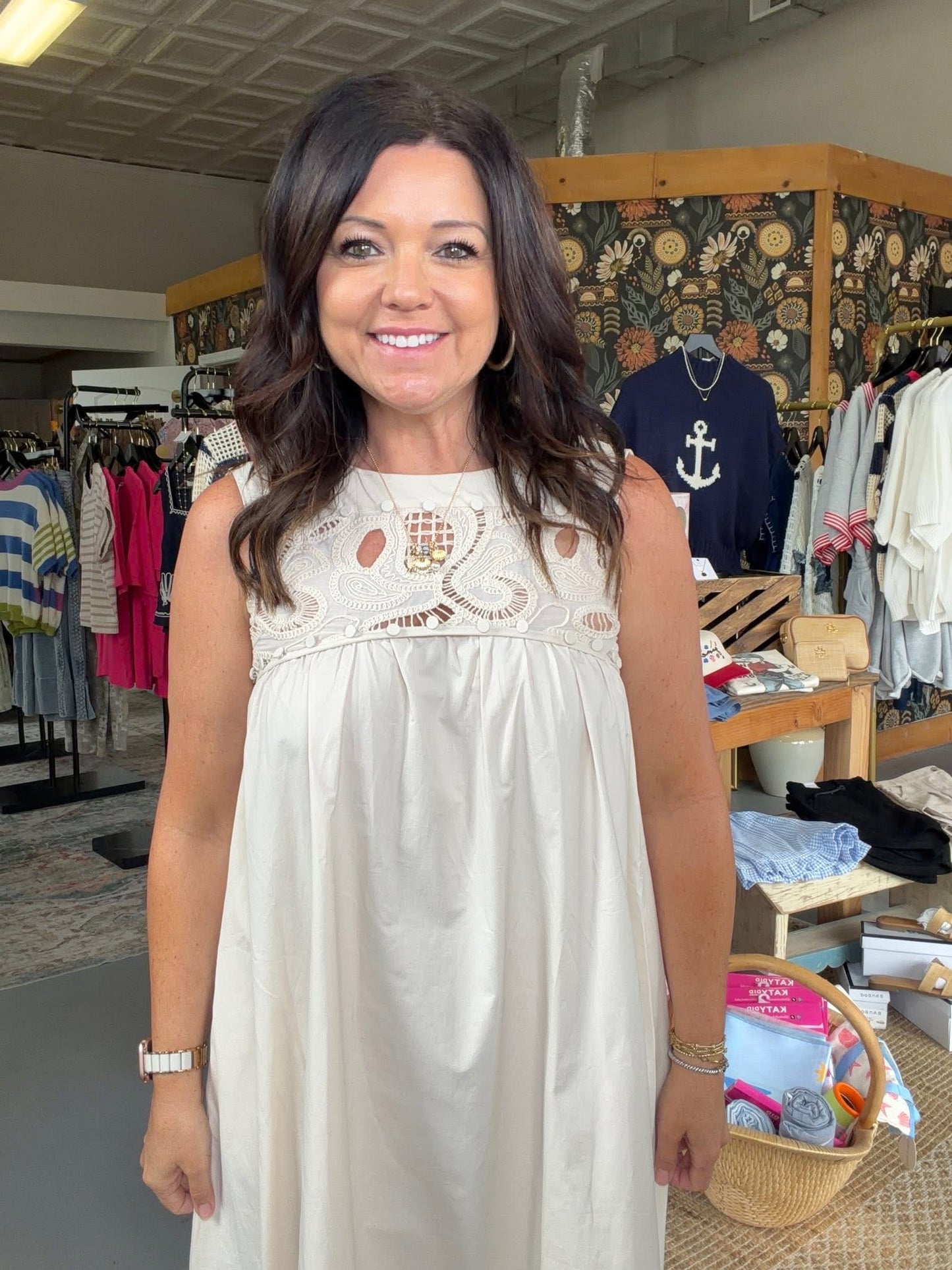 BOHO MAXI DRESS WITH LACE DETAILS