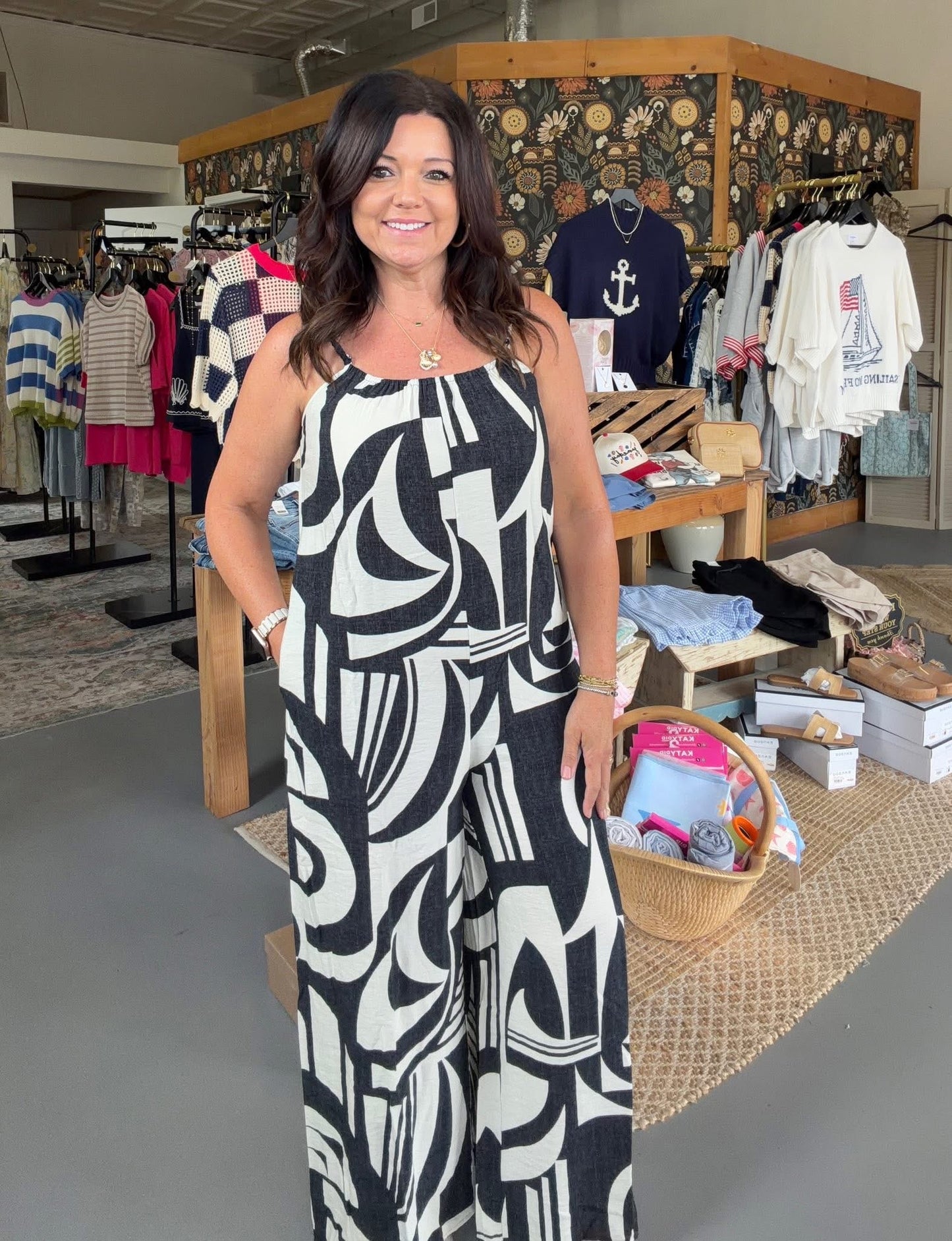 Sleeveless Oversized Woven Jumpsuit
