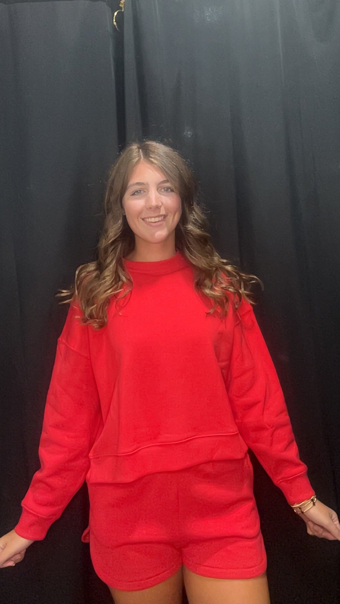 Fleece Long Sleeve Short Set