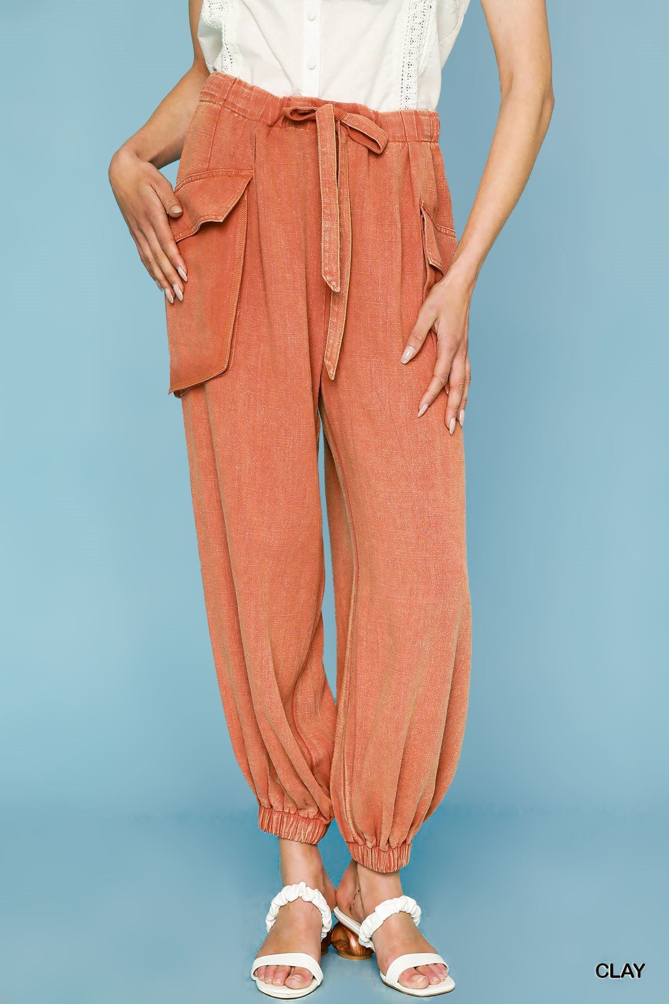 Linen Adjustable Pants