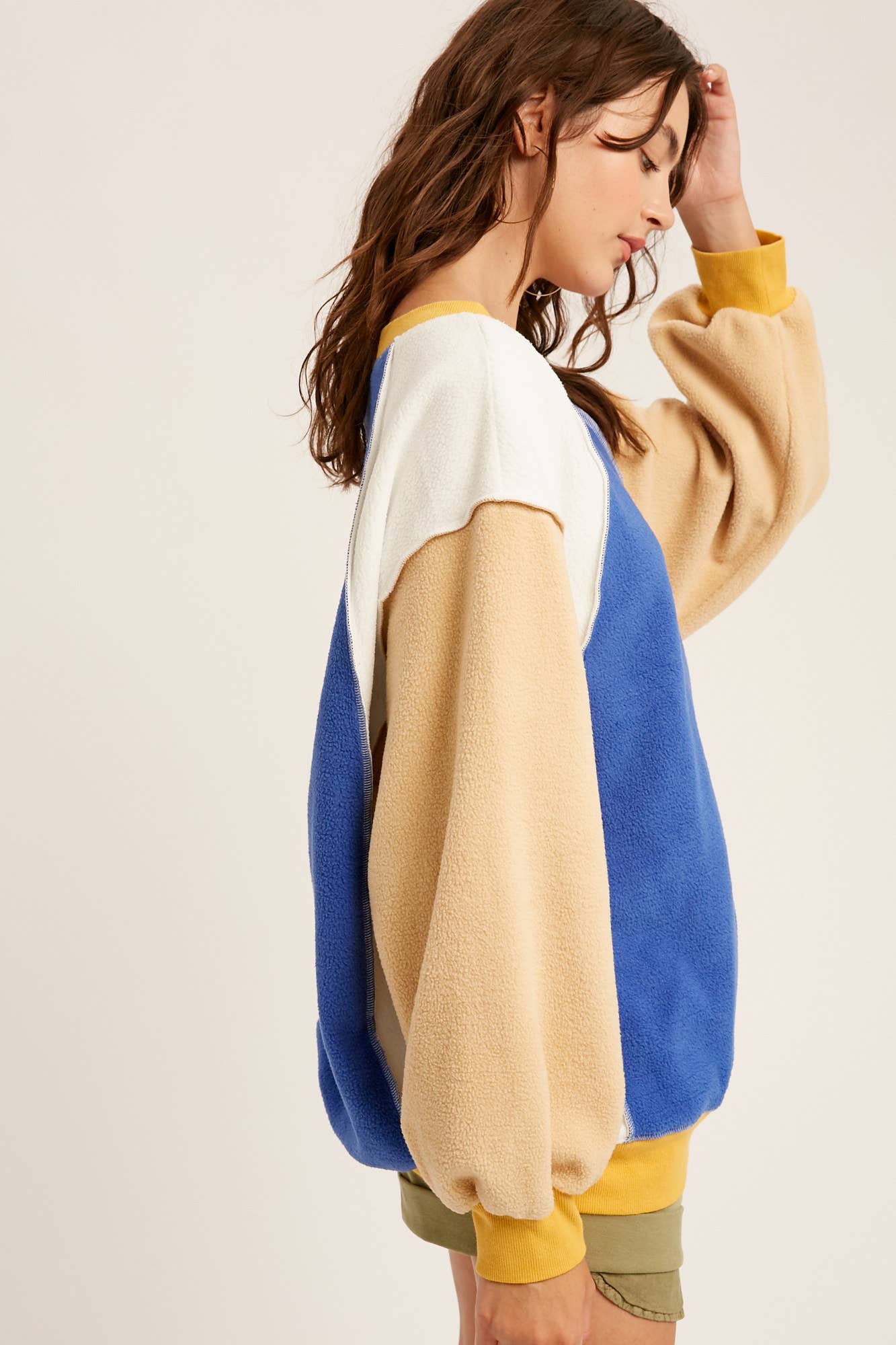 Colorblock Fleece Pullover