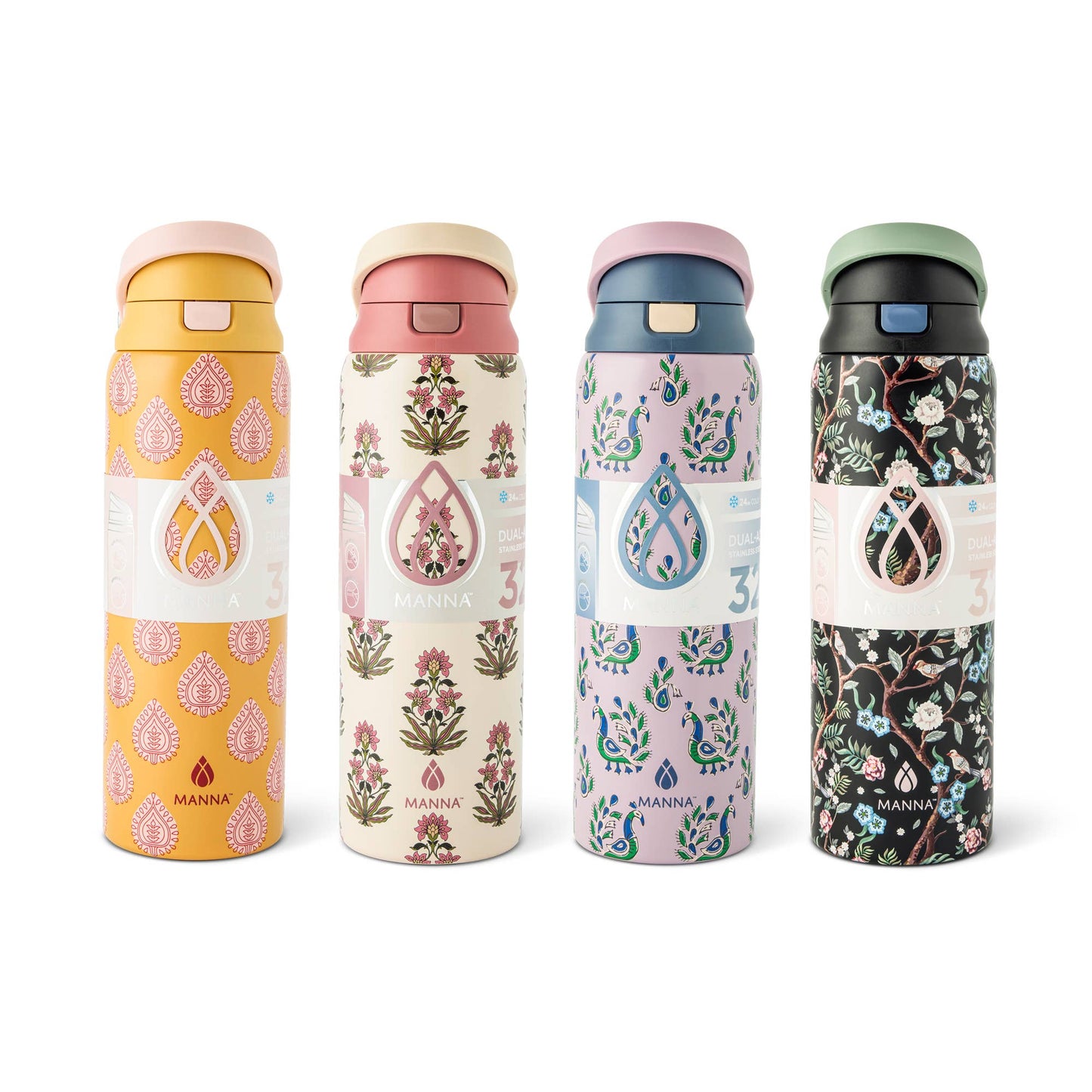 32oz Hydra Bottle - 3D Botanical Asst