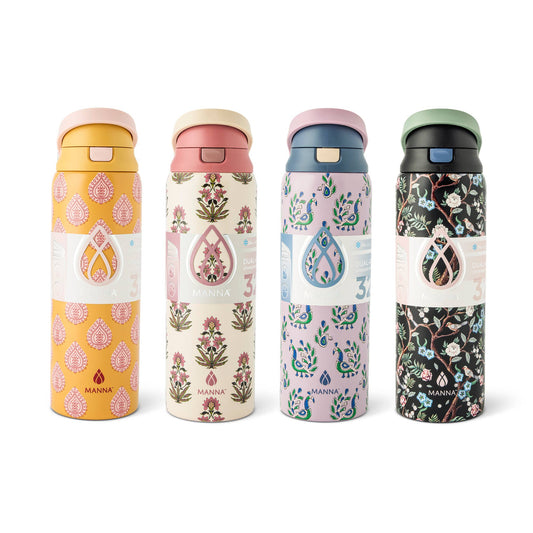 32oz Hydra Bottle - 3D Botanical Asst