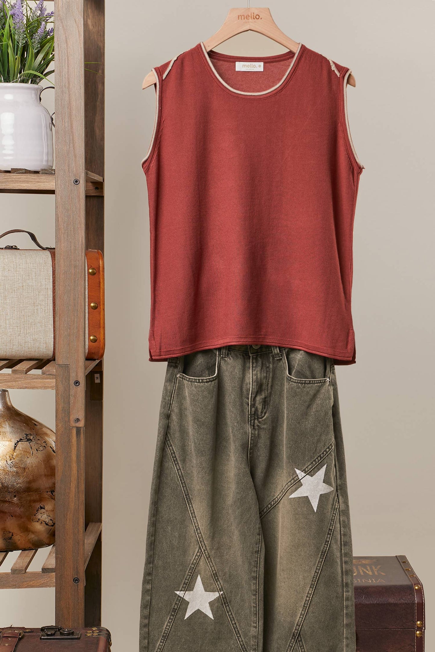 Sleeveless Knit Top