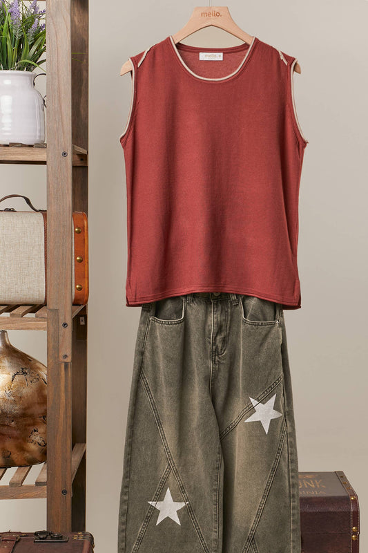 Sleeveless Knit Top