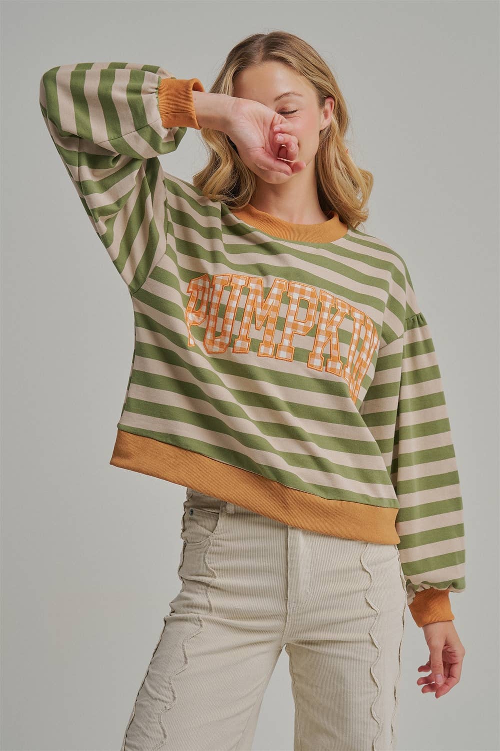 THANKSGIVING TOP WITH PUMPKIN