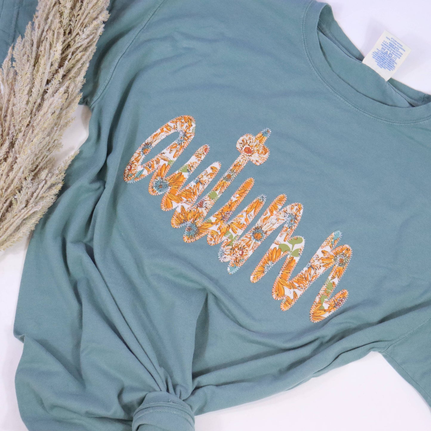 Floral Autumn Fall Short Sleeve