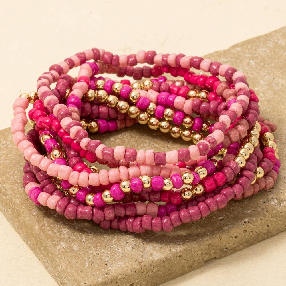 Pink Tones Bracelet Set
